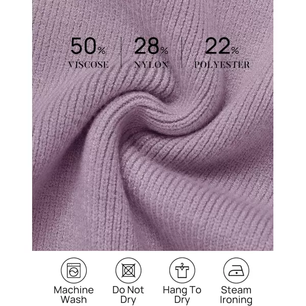 imageZESICA Womens 2023 Casual Long Sleeve Cardigan V Neck Button Down Open Front Knit Loose Oversized Sweater CoatPurple
