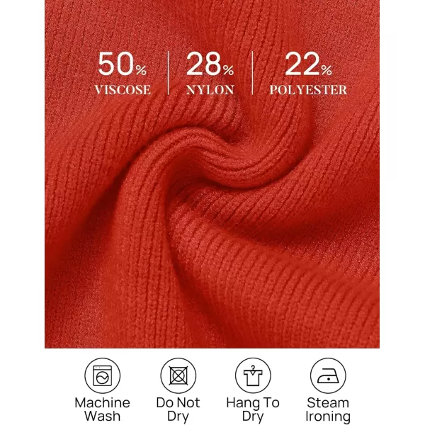 imageZESICA Womens 2023 Casual Long Sleeve Cardigan V Neck Button Down Open Front Knit Loose Oversized Sweater CoatRed