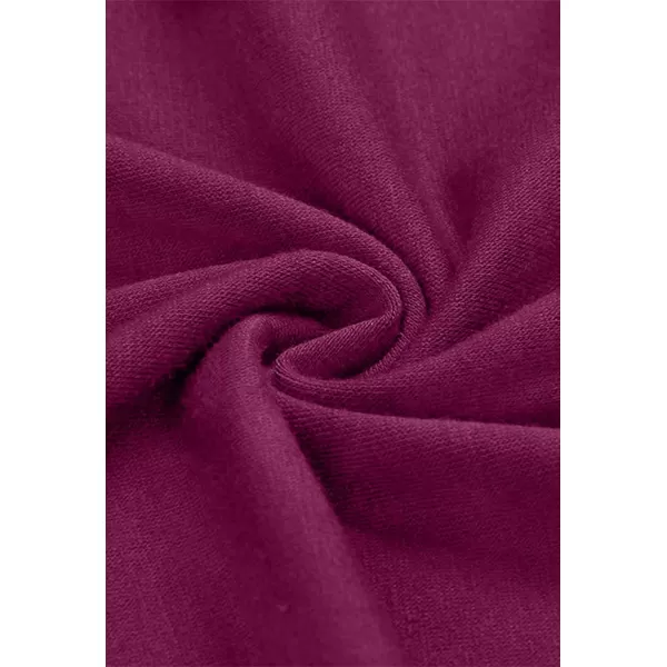 imageZESICA Womens 2023 Casual Off Shoulder Solid Color Strapless Belted Wide Leg Jumpsuit RomperPlum