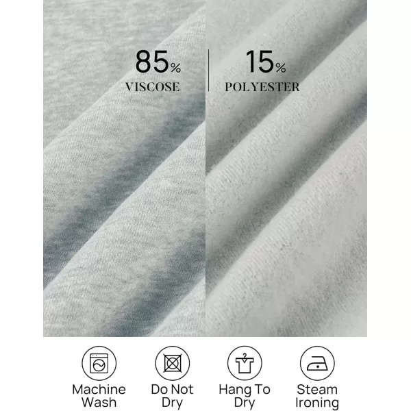 imageZESICA Womens 2023 Crop Sweatshirts Casual Long Sleeve Crewneck Solid Color Y2K Fleece Loose Pullover Sweatshirt TopsGrey