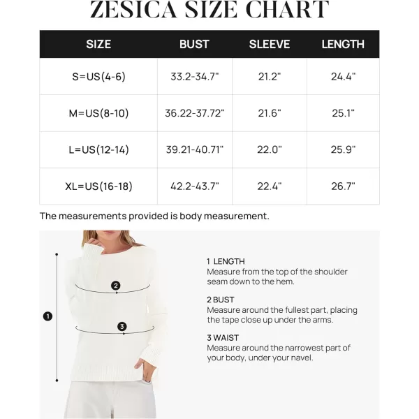 imageZESICA Womens 2023 Fall Long Sleeve Crew Neck Soft Knit Side Slit Comfy Loose Pullover Sweater Jumper TopsWhite