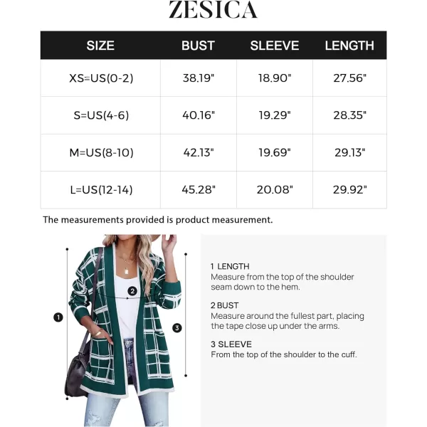 imageZESICA Womens 2023 Fall Long Sleeve Striped Color Block Open Front Draped Loose Knit Lightweight Cardigan Sweater CoatTeal