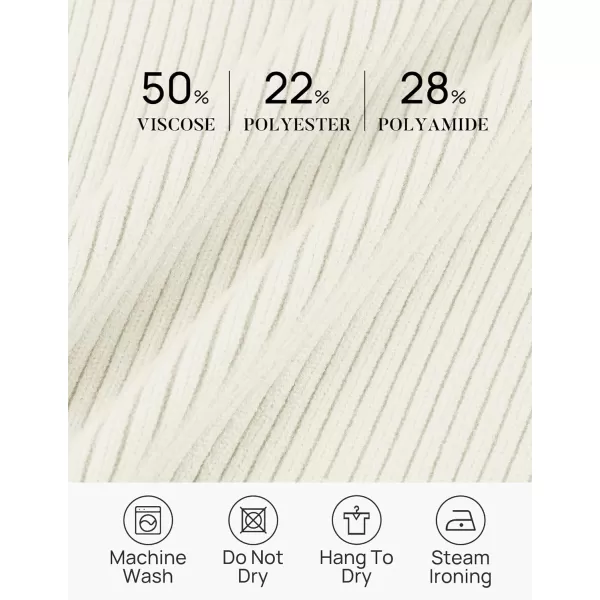 imageZESICA Womens 2023 Fall V Neck Shirts Long Sleeve Ribbed Knit Sweater Lapel Slim Fitted Casual Basic Tee TopsCream