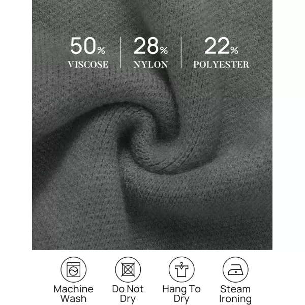 imageZESICA Womens 2023 Fall Winter Long Sleeve Open Front Knit Cardigan Lapel Button Down Belted Sweater Coat with PocketsDarkgrey