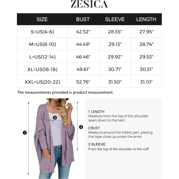 imageZESICA Womens 2023 Fall Winter Popcorn Long Sleeve Open Front Chunky Knit Oversized Cardigan Sweater CoatTaro