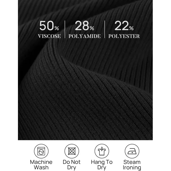 imageZESICA Womens 2023 Long Sleeve Button Down V Neck Slim Fitted T Shirts Fall Casual Ribbed Knit Basic Tee TopsBlack