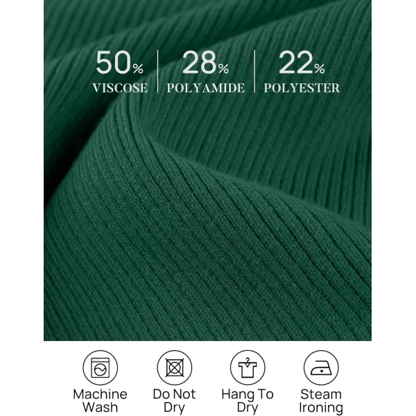 imageZESICA Womens 2023 Long Sleeve Button Down V Neck Slim Fitted T Shirts Fall Casual Ribbed Knit Basic Tee TopsGreen