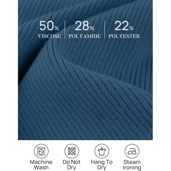 imageZESICA Womens 2023 Long Sleeve Button Down V Neck Slim Fitted T Shirts Fall Casual Ribbed Knit Basic Tee TopsGreyblue