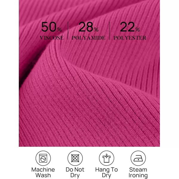 imageZESICA Womens 2023 Long Sleeve Button Down V Neck Slim Fitted T Shirts Fall Casual Ribbed Knit Basic Tee TopsRose