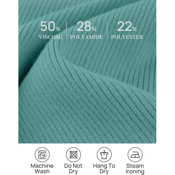 imageZESICA Womens 2023 Long Sleeve Button Down V Neck Slim Fitted T Shirts Fall Casual Ribbed Knit Basic Tee TopsSage