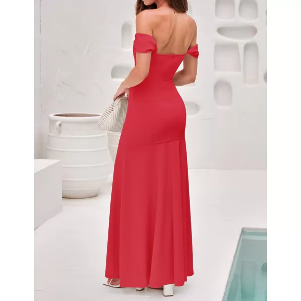 imageZESICA Womens 2023 Off Shoulder Wedding Guest Dress Short Sleeve High Split Bodycon Evening Gown Maxi DressesZESICA Womens 2023 Off Shoulder Wedding Guest Dress Short Sleeve High Split Bodycon Evening Gown Maxi Dresses