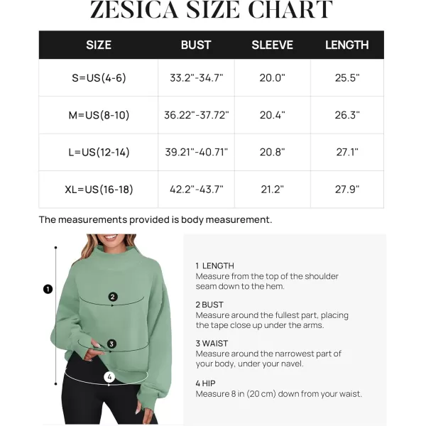 imageZESICA Womens 2023 Oversized Sweatshirts Turtleneck Long Sleeve Chunky Loose Fleece Y2K Pullover Hoodies TopsGreygreen