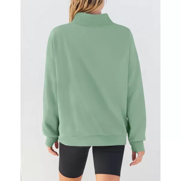 imageZESICA Womens 2023 Oversized Sweatshirts Turtleneck Long Sleeve Chunky Loose Fleece Y2K Pullover Hoodies TopsGreygreen