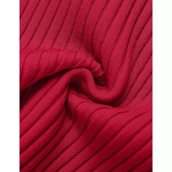 imageZESICA Womens 2023 Short Sleeve Square Neck T Shirts Slim Fitted Summer Ribbed Knit Basic Casual Tee TopsRed
