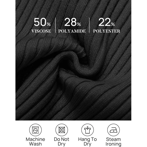 imageZESICA Womens 2023 Short Sleeve V Neck Slim Fit T Shirts Summer Casual Ribbed Knit Solid Color Basic Tee TopsBlack