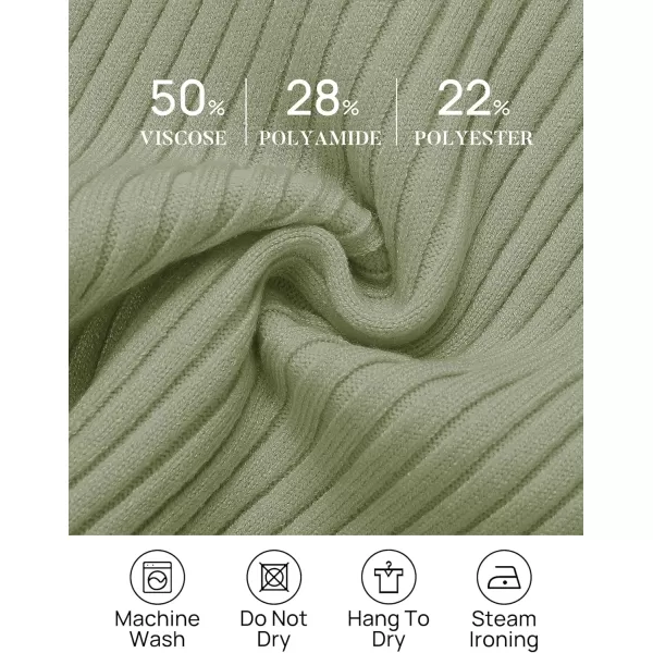 imageZESICA Womens 2023 Short Sleeve V Neck Slim Fit T Shirts Summer Casual Ribbed Knit Solid Color Basic Tee TopsGreen