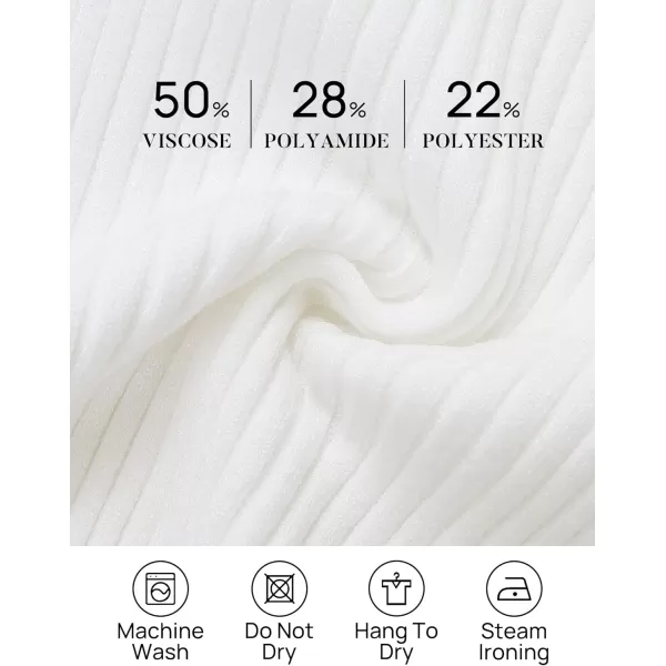 imageZESICA Womens 2023 Short Sleeve V Neck Slim Fit T Shirts Summer Casual Ribbed Knit Solid Color Basic Tee TopsWhite