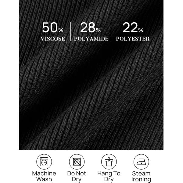 imageZESICA Womens 2023 Sleeveless V Neck Tank Ribbed Knit Shirts Backless Slim Fit Basic Cute Crop TopsBlack