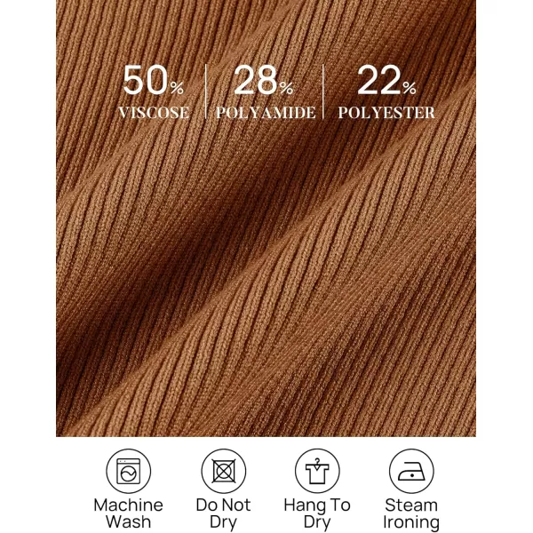 imageZESICA Womens 2023 Sleeveless V Neck Tank Ribbed Knit Shirts Backless Slim Fit Basic Cute Crop TopsBrown