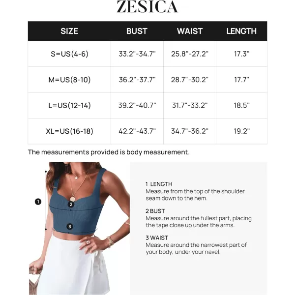 imageZESICA Womens 2023 Sleeveless V Neck Tank Ribbed Knit Shirts Backless Slim Fit Basic Cute Crop TopsDarkblue