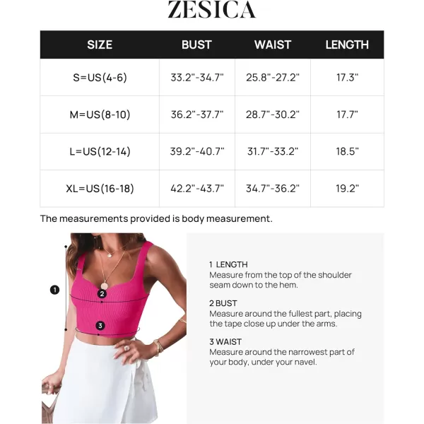 imageZESICA Womens 2023 Sleeveless V Neck Tank Ribbed Knit Shirts Backless Slim Fit Basic Cute Crop TopsRose