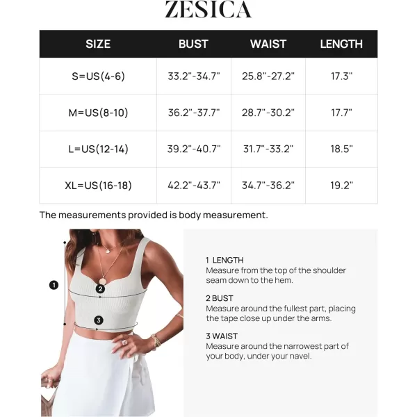 imageZESICA Womens 2023 Sleeveless V Neck Tank Ribbed Knit Shirts Backless Slim Fit Basic Cute Crop TopsWhite