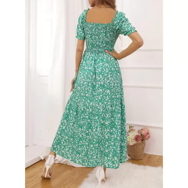 imageZESICA Womens 2023 Summer Boho Floral Print Square Neck Ruffle Swing Beach Long Maxi DressZESICA Womens 2023 Summer Boho Floral Print Square Neck Ruffle Swing Beach Long Maxi Dress