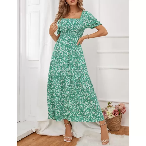 imageZESICA Womens 2023 Summer Boho Floral Print Square Neck Ruffle Swing Beach Long Maxi DressZESICA Womens 2023 Summer Boho Floral Print Square Neck Ruffle Swing Beach Long Maxi Dress