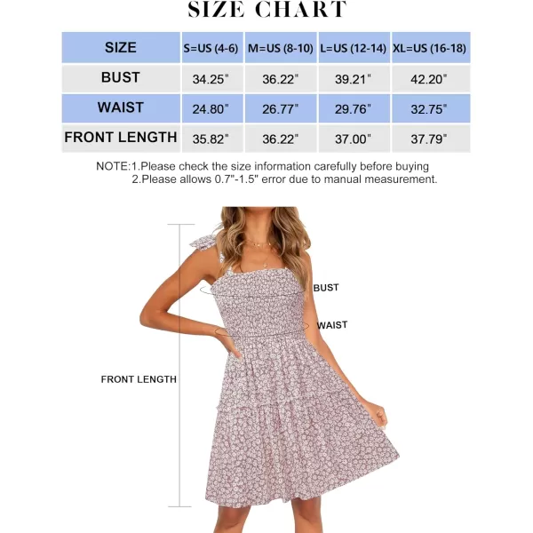 imageZESICA Womens 2023 Summer Boho Floral Printed Spaghetti Strap Square Neck Ruffle A Line Swing Beach Mini DressDarkpink