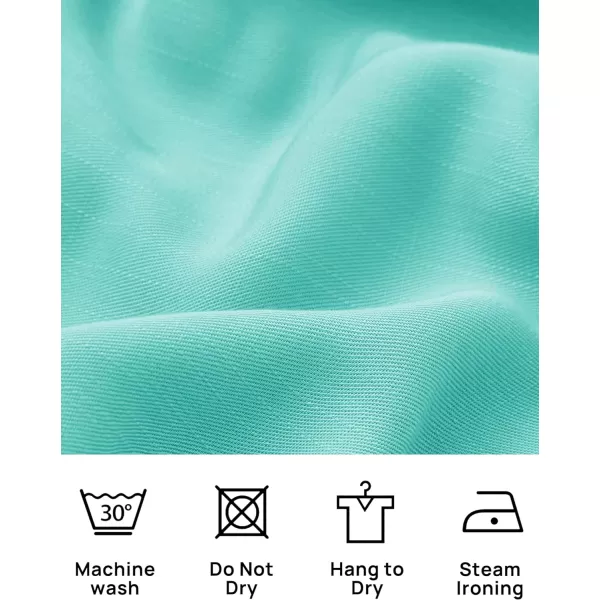 imageZESICA Womens 2023 Summer Boho Spaghetti Strap Square Neck Solid Color Ruffle A Line Beach Long Maxi DressAqua