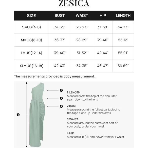 imageZESICA Womens 2023 Summer One Shoulder Long Dress Sleeveless Wrap Ruched High Split Cocktail Wedding Party Maxi DressesZESICA Womens 2023 Summer One Shoulder Long Dress Sleeveless Wrap Ruched High Split Cocktail Wedding Party Maxi Dresses