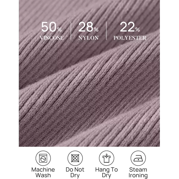 imageZESICA Womens 2023 Turtleneck Long Sleeve Knit Shirts Fall Basic Tops Slim Fitted Ribbed SweaterTaro