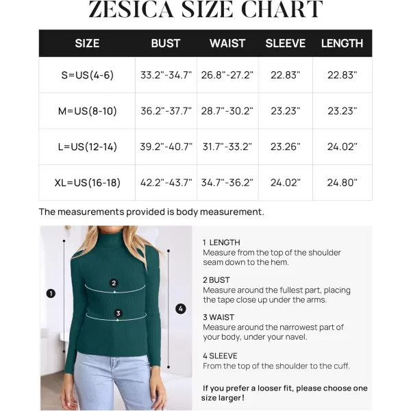 imageZESICA Womens 2023 Turtleneck Long Sleeve Knit Shirts Fall Basic Tops Slim Fitted Ribbed SweaterTeal