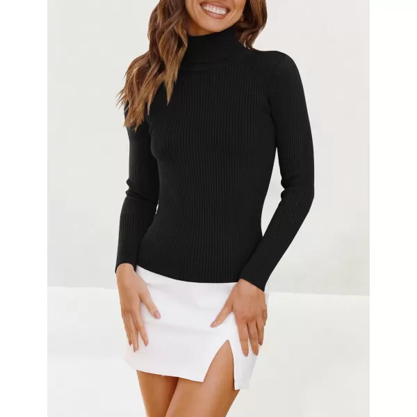 imageZESICA Womens 2023 Turtleneck Long Sleeve Knit Shirts Fall Basic Tops Slim Fitted Ribbed SweaterZESICA Womens 2023 Turtleneck Long Sleeve Knit Shirts Fall Basic Tops Slim Fitted Ribbed Sweater