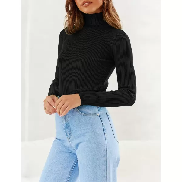 imageZESICA Womens 2023 Turtleneck Long Sleeve Knit Shirts Fall Basic Tops Slim Fitted Ribbed SweaterZESICA Womens 2023 Turtleneck Long Sleeve Knit Shirts Fall Basic Tops Slim Fitted Ribbed Sweater