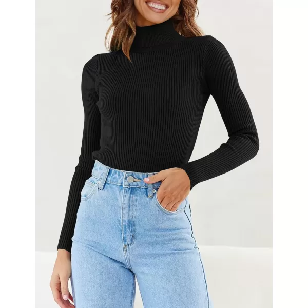 imageZESICA Womens 2023 Turtleneck Long Sleeve Knit Shirts Fall Basic Tops Slim Fitted Ribbed SweaterZESICA Womens 2023 Turtleneck Long Sleeve Knit Shirts Fall Basic Tops Slim Fitted Ribbed Sweater