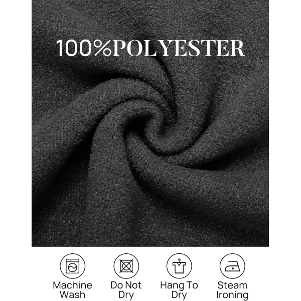 imageZESICA Womens 2023 Winter Long Sleeve 14 Zipper V Neck Loose Fuzzy Knitted Chunky Warm Pullover Sweater Jumper TopsBlack