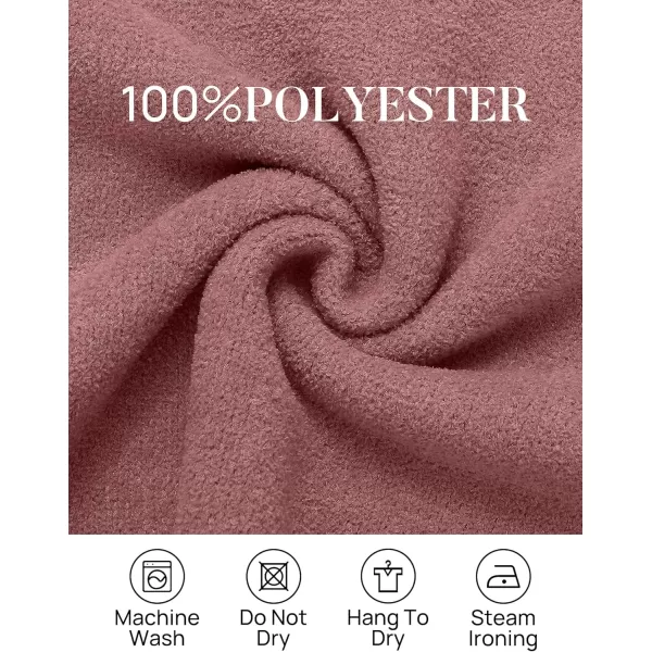 imageZESICA Womens 2023 Winter Long Sleeve 14 Zipper V Neck Loose Fuzzy Knitted Chunky Warm Pullover Sweater Jumper TopsFuchsia