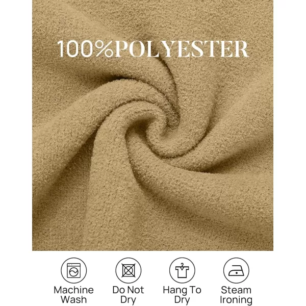 imageZESICA Womens 2023 Winter Long Sleeve 14 Zipper V Neck Loose Fuzzy Knitted Chunky Warm Pullover Sweater Jumper TopsKhaki