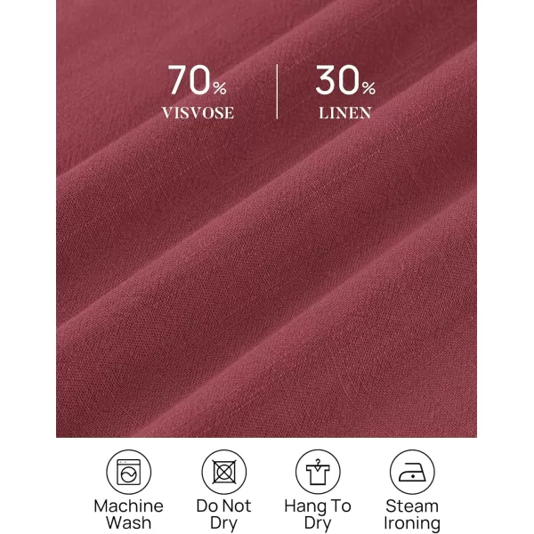 imageZESICA Womens 2024 2 Piece Set Linen Tank Crop Tops and Shorts Summer Two Piece Vacation Outfits TracksuitsFuchsia