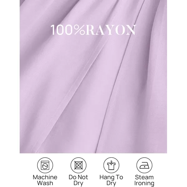 imageZESICA Womens 2024 Boho Sexy Off Shoulder Long Sleeve Smocked High Waist Side Split Flowy A Line Tiered Long Maxi DressPurple