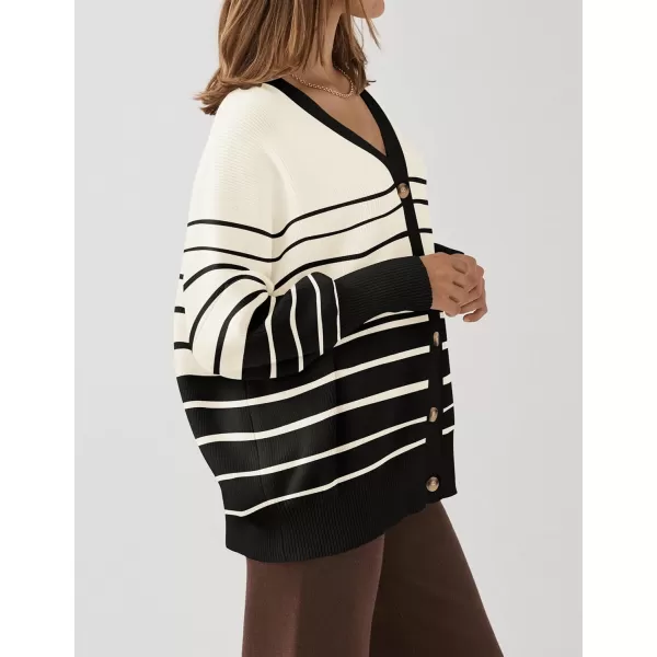 imageZESICA Womens 2024 Casual Long Sleeve Cardigan V Neck Button Down Open Front Knit Loose Oversized Sweater CoatApricot