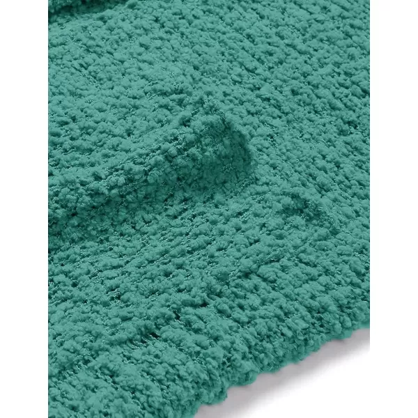 imageZESICA Womens 2024 Fall Casual Long Sleeve Open Front Soft Chunky Knit Sweater Cardigan OuterwearTurquoise