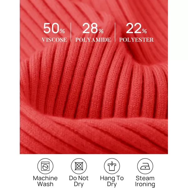 imageZESICA Womens 2024 Fall Long Sleeve V Neck T Shirts Ribbed Knit Sweater Slim Fit Solid Basic Casual Tee TopsFirered