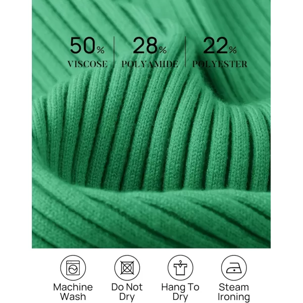imageZESICA Womens 2024 Fall Long Sleeve V Neck T Shirts Ribbed Knit Sweater Slim Fit Solid Basic Casual Tee TopsGreen