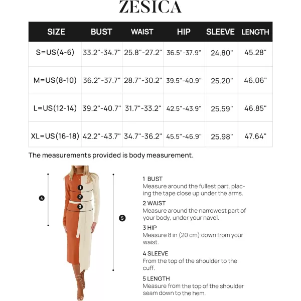 imageZESICA Womens 2024 Fall Ribbed Knit Sweater Dress Elegant Long Sleeve Crewneck Tie Waist Slim Fit Bodycon Midi DressesOrange