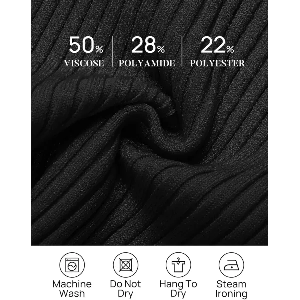 imageZESICA Womens 2024 Ribbed Tank Tops Summer Sleeveless V Neck Shirts Casual Sexy Slim Fitted Basic Knit TeesBlack