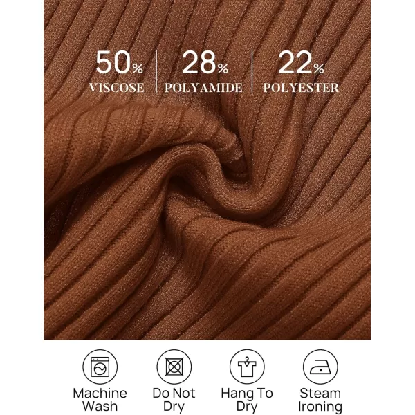 imageZESICA Womens 2024 Ribbed Tank Tops Summer Sleeveless V Neck Shirts Casual Sexy Slim Fitted Basic Knit TeesCaramel