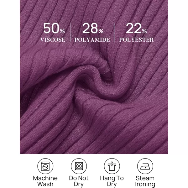 imageZESICA Womens 2024 Ribbed Tank Tops Summer Sleeveless V Neck Shirts Casual Sexy Slim Fitted Basic Knit TeesPurple