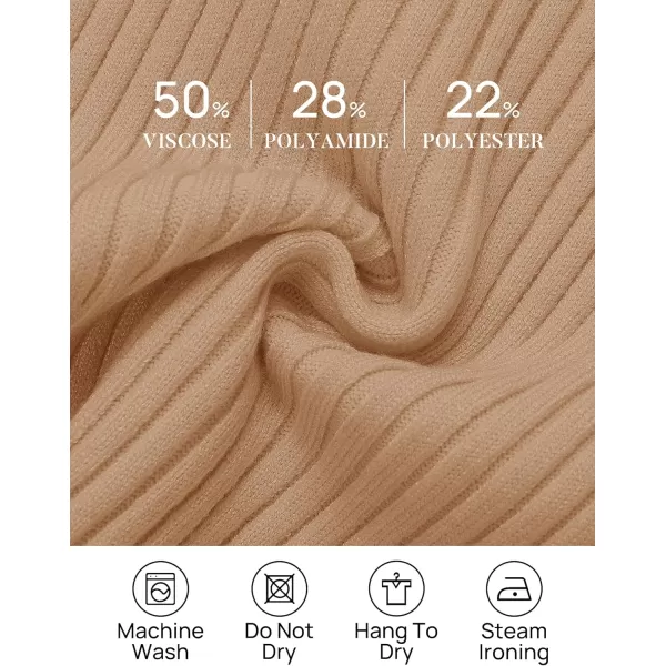 imageZESICA Womens 2024 Ribbed Tank Tops Summer Sleeveless V Neck Shirts Casual Sexy Slim Fitted Basic Knit TeesToffee